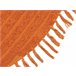 Beliani Entrelaçado HALFETI 140x140 Laranja