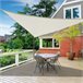 Toldo Vela Poliéster Outsunny 600x600 Bege
