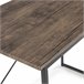  Mesa de escritório Cáceres 90x50 Preto
