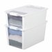 Curver Caixa de arrumação com tampa Bi-Box 26L Branco