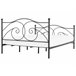 Beliani Cama com estrado Metal DINARD 187x208 Preto