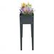 Floreira Metal Outsunny, varanda e jardim - jardinagem Cinza