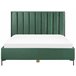 Beliani Cama com armazenamento Veludo SEZANNE 190x215 Rosa