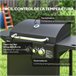 Barbecue a Gás Aço e ABS Outsunny Preto