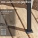 Pérgola de Parede Aço e Poliéster Outsunny 297x297 Cru