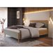 Cama  LYON de cor carvalho Carvalho