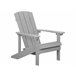 Beliani Cadeira de jardim ADIRONDACK Cinza Claro