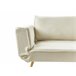 Beliani Sofá-cama Bouclé SAARELA Creme