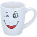 Caneca SONRISAS sortido 300ml material de grés Branco