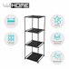 Well Home Estante com 3 compartimentos Preto