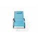 Beliani Cadeira lounge/relax CARANO Azul