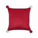 Beliani Almofada decorativa LONICERA Vermelho
