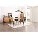 Conjunto de mesa e quatro cadeiras LOTTO wengué Wengue