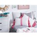 Beliani Almofada decorativa LOVELY Rosa