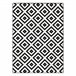 BCF Rug Morad RUTA diamantes geométrico 160x220 Preto