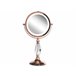 Beliani Espelho de maquilhagem MAURY 18x12 Rosa