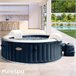 Spa jacuzzi inflável INTEX 4 pessoas Bubble Massage Navy Azul