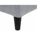 Beliani Cama com LED Poliéster FITOU 170x214 Cinza Claro
