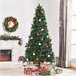 Árvore de Natal PVC, Aço HOMCOM, casa - natal Verde