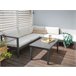 Beliani Conjunto de jardín MESSINA Creme
