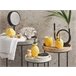 Beliani Conjunto de accesorios de baño MAICAO Amarelo