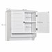 Armário Casa de Banho de Parede MDF kleankin 60 Branco