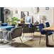 Beliani Lámpara de mesa GEORGINA Azul