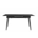 Mesa de jantar extensível JILL cerámica preto Preto