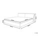 Beliani Cama de água Poliéster PARIS 195x228 Cinza
