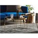 Beliani Mesa de apoio LUCEA 63x63 Dourado