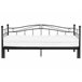 Beliani Cama com estrado Metal TULLE 102x209 Preto