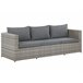 Beliani Conjunto lounge SABBIA Cinza Claro