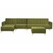 Beliani Sofá-cama Veludo ABERDEEN Verde