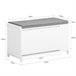 Banco para sapatos com 1 aba FSR105-W SoBuy Branco
