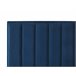 Beliani Cama com estrado Veludo SEZANNE 170x215 Azul Marino