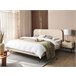 Beliani Cama com estrado Bouclé FLAYAT 193x215 Bege