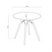  Mesa de jantar redonda Tower 80x80 Preto
