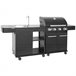 Cozinha exterior modular Preto