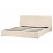 Beliani Cama baú Bouclé LAVAUR 203x220 Bege