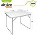 Conjunto de mesa dobrável e 2 cadeiras Aktive Camping Branco