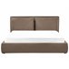 Beliani Cama baú Bouclé BAJONNA 204x235 Cinza