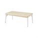 Mesa de centro elevatória Padma 120x60 Branco/ Madeira