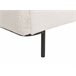 Beliani Cama com estrado Bouclé CORIO Branco/ Bege