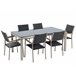 Beliani Conjunto de comedor GROSSETO Cinza