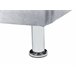 Beliani Cama com armazenamento Veludo METZ 126x217 Bege