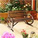 Banco de Jardim Madeira de Abeto Outsunny 105x56 Castanho