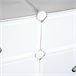 Armário Modular PP HOMCOM, casa - móveis de armazenamento 75 Branco