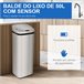 Caixote de Lixo Aço Inoxidável e ABS HOMCOM, casa - cozinha Prata