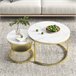 Mesa de centro, mesa de apoio, mesa de canto 70x45 Branco