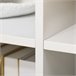 Aparador de Cozinha MDF, Vidro e Madeira de Borracha HOMCOM 160 Branco
